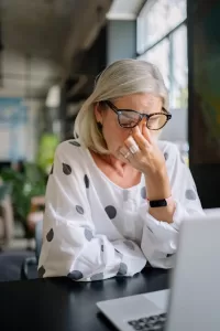 stressed woman
